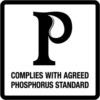P - complies with agreed phosphorous standards